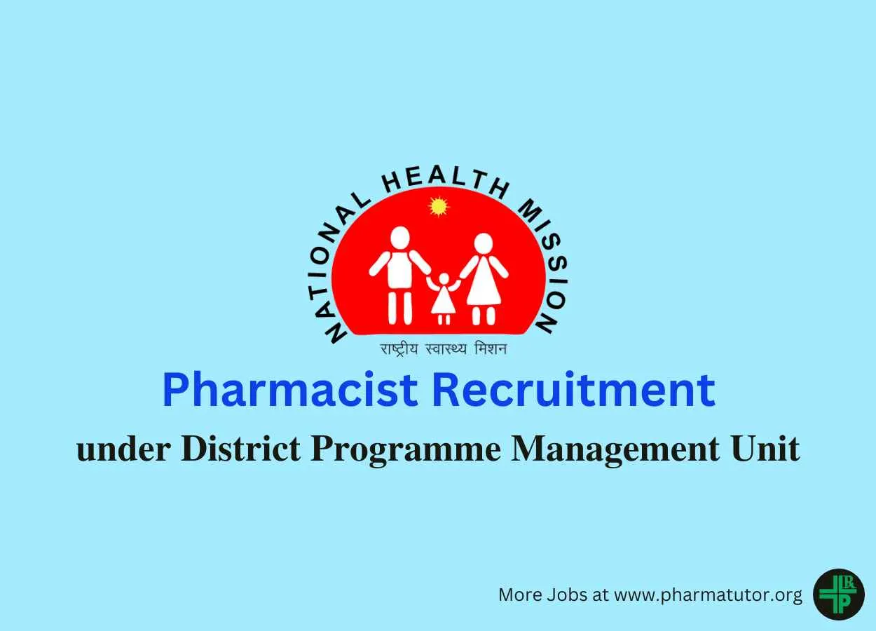 Job for Pharmacist under District Programme Management Unit