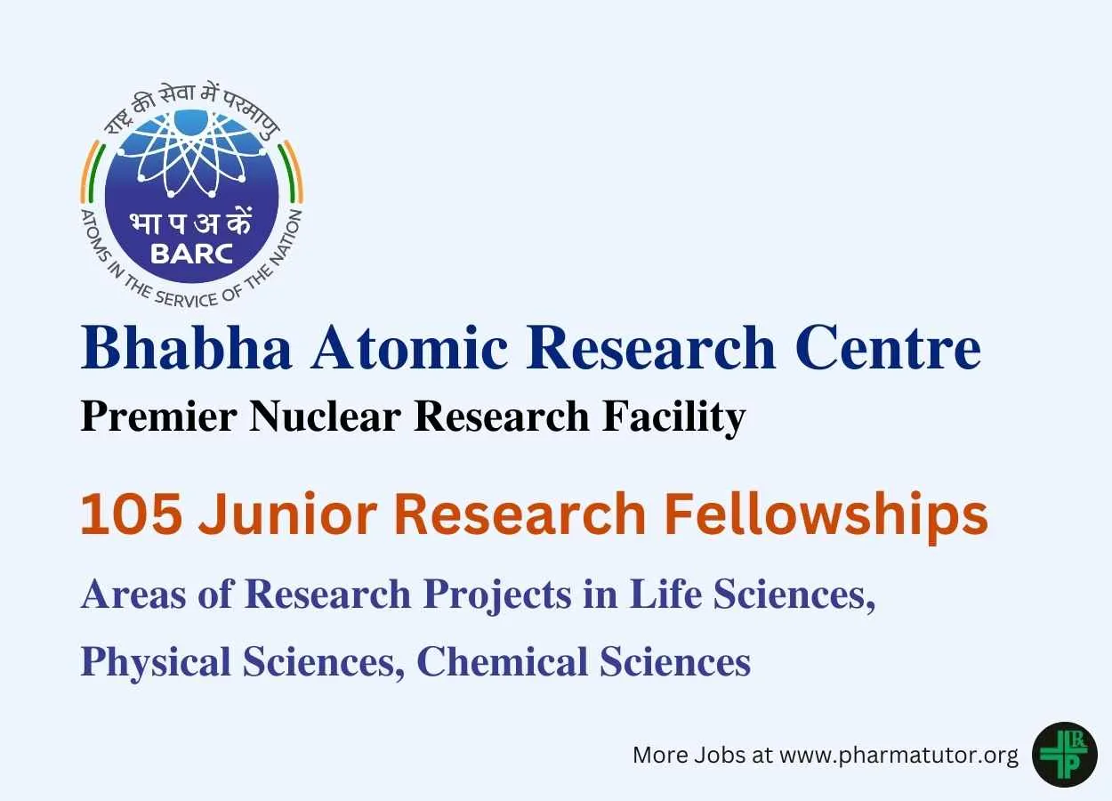 Junior Research Fellowships at Bhabha Atomic Research Centre