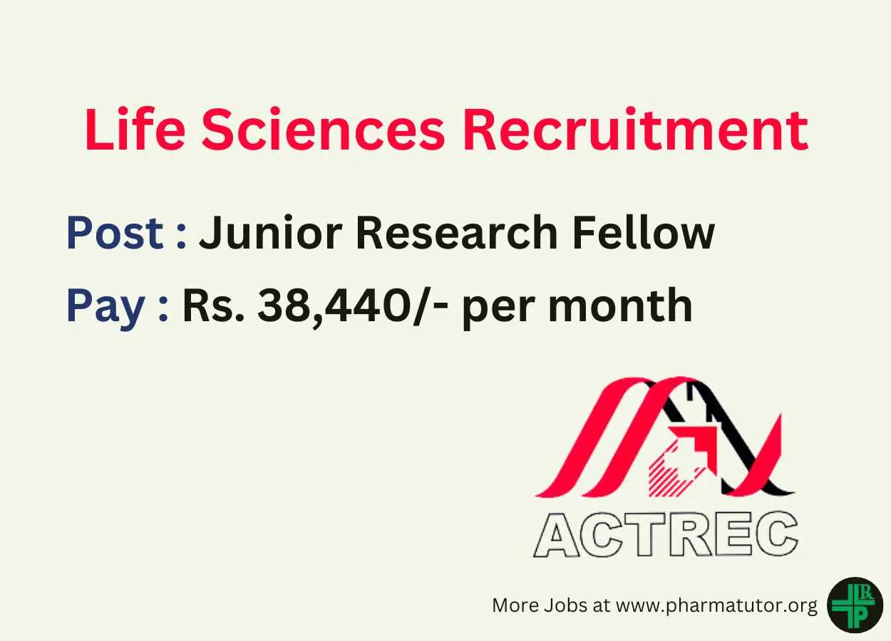 Life Sciences Recruitment at Advanced Centre for Treatment, Research and Education in Cancer