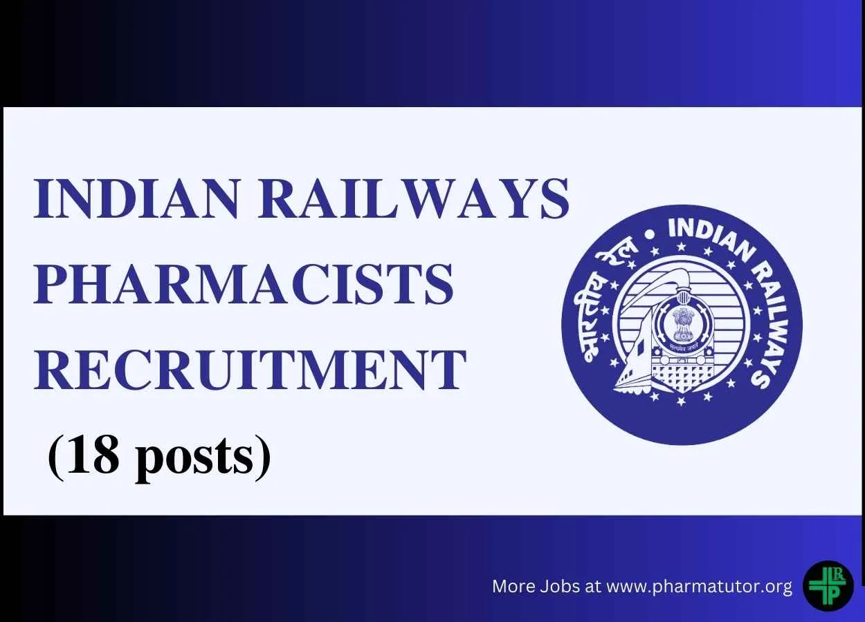 Recruitment for Pharmacists in Indian Railways
