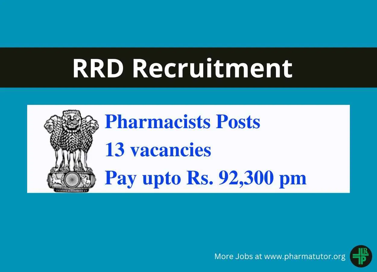 RRD Pharmacists Recruitment