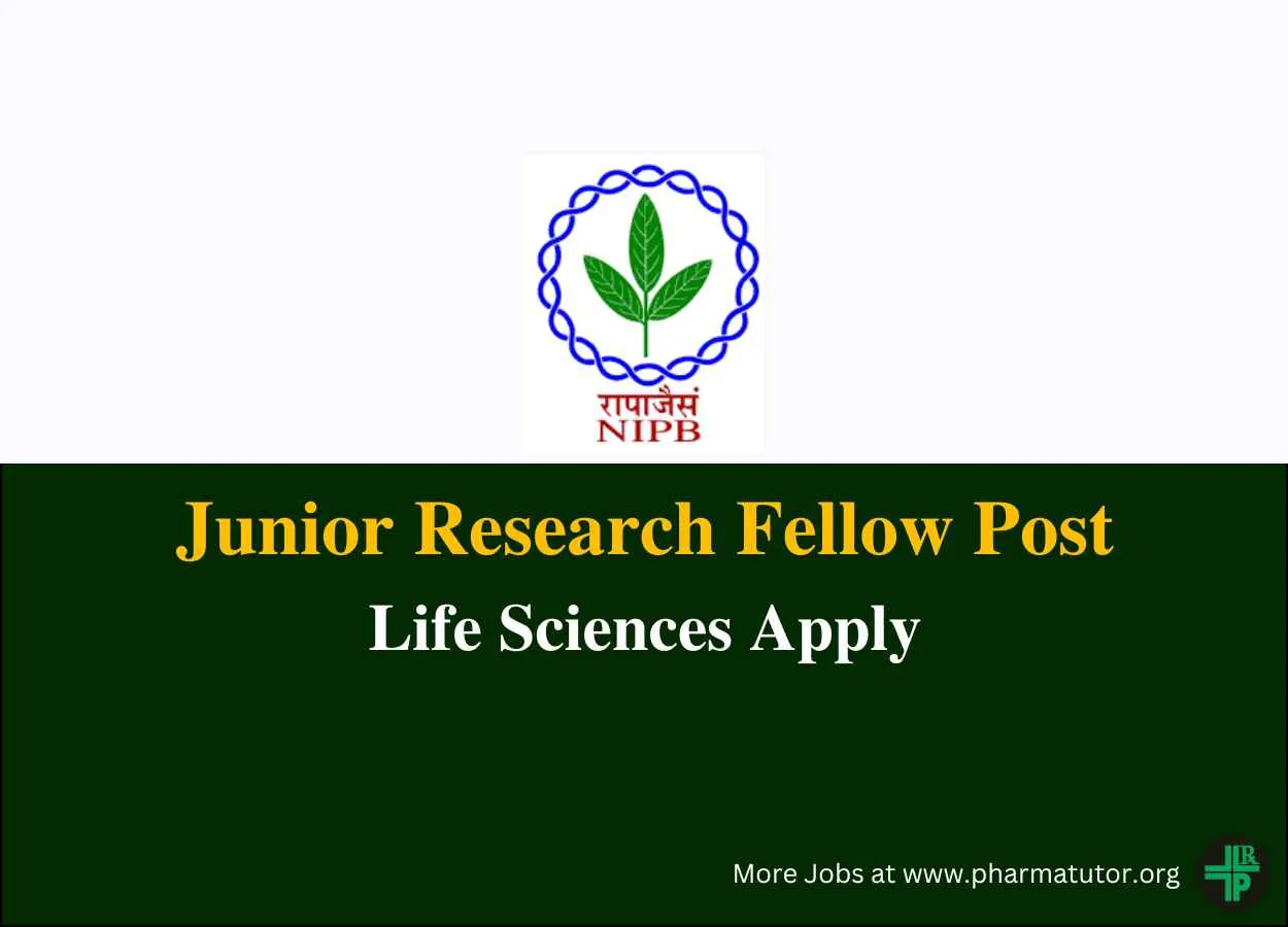 Vacancy for Junior Research Fellow at NIPB
