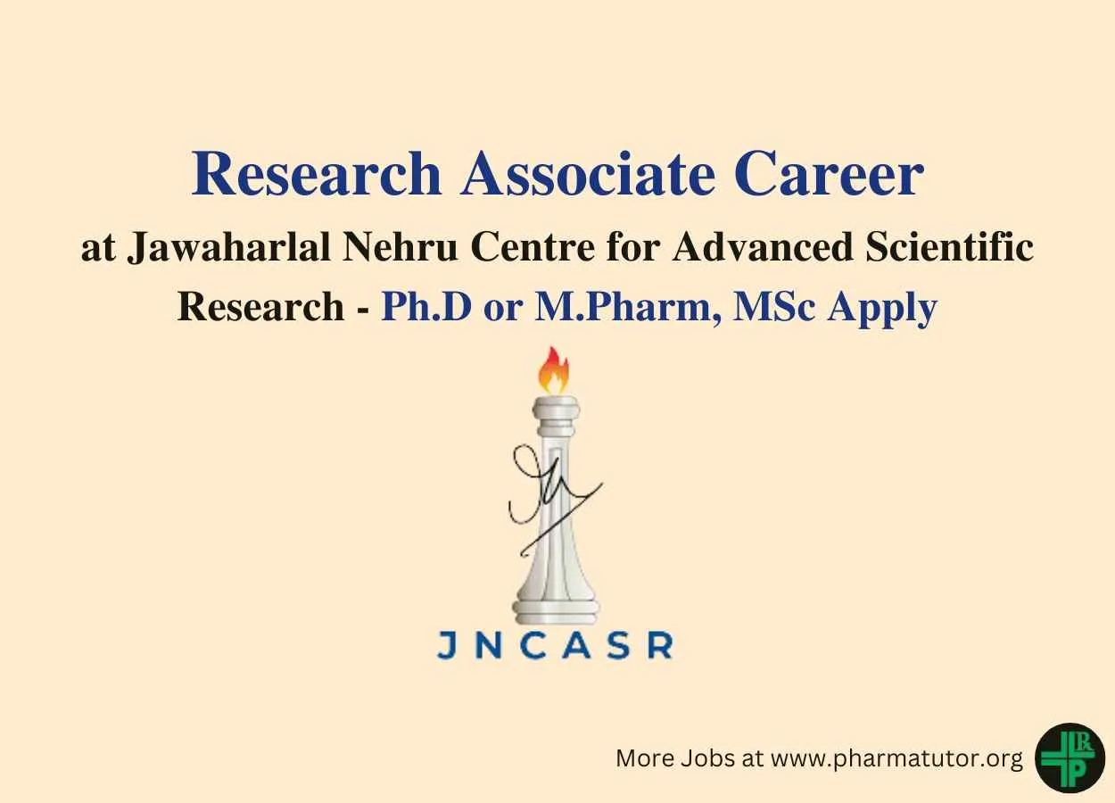 Vacancy for Research Associate at JNCASR