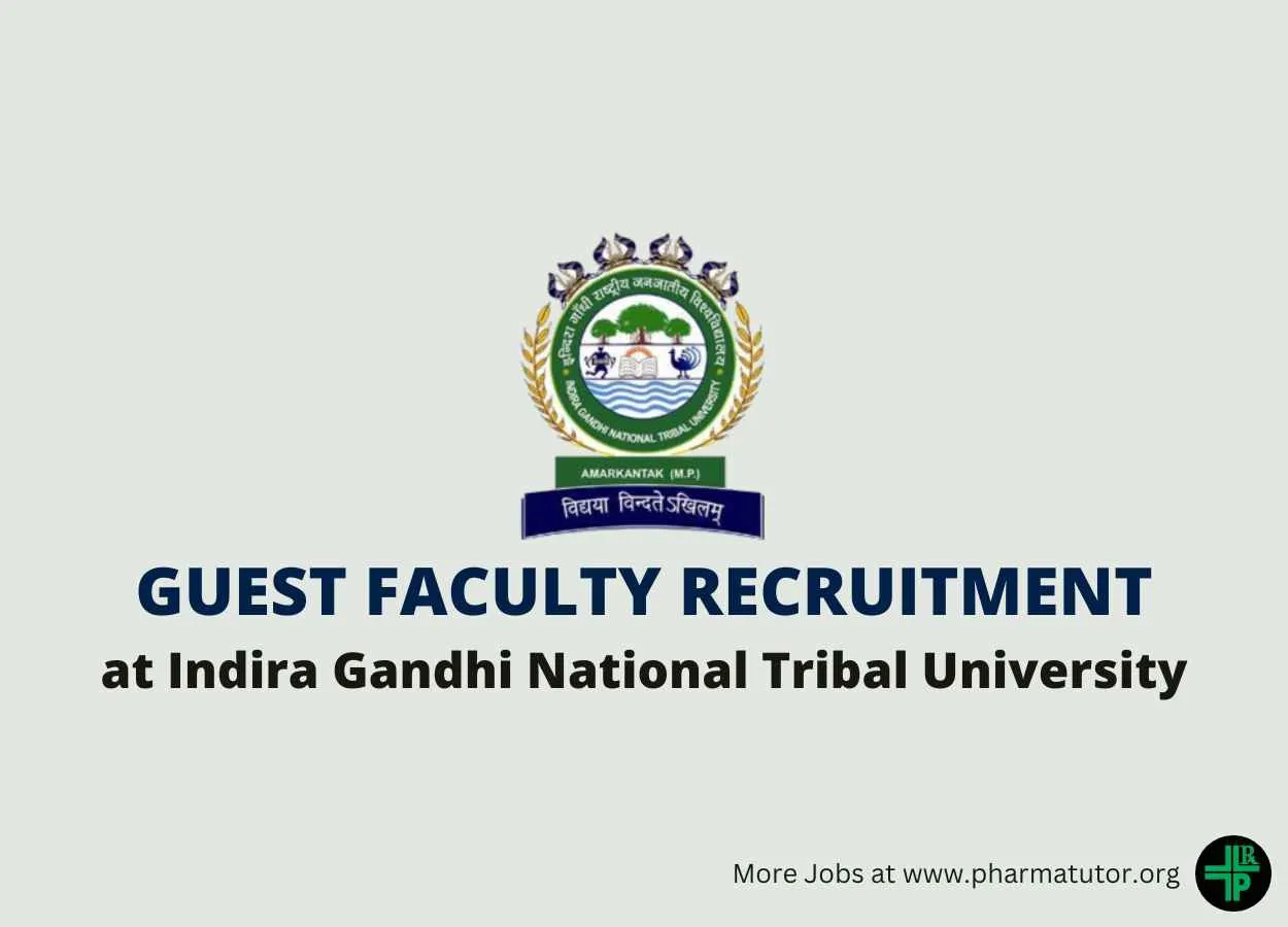 Walk in for Guest Faculty at Indira Gandhi National Tribal University