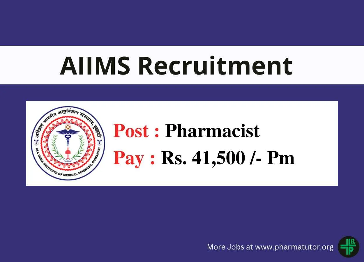 Applications are invited for Pharmacist at AIIMS