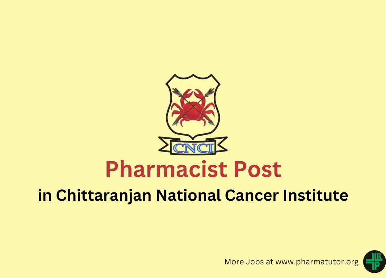 Job for Pharmacist in Chittaranjan National Cancer Institute