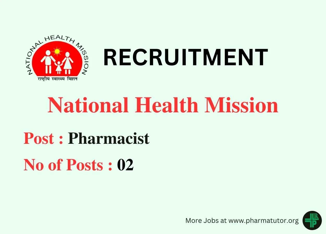 Jobs for Pharmacists under National Health Mission
