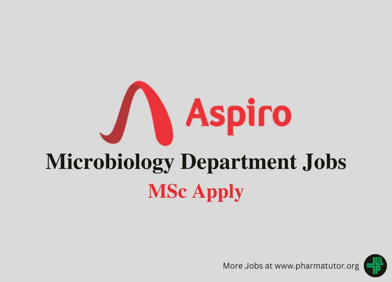 Jobs in Microbiology Department at Aspiro Pharma