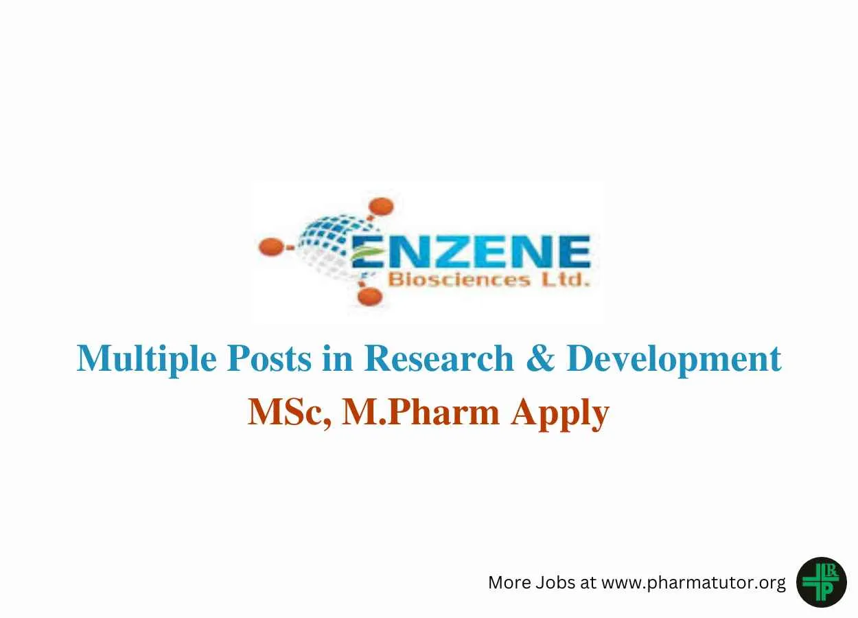 Multiple positions in Research and Development at Enzene Biosciences
