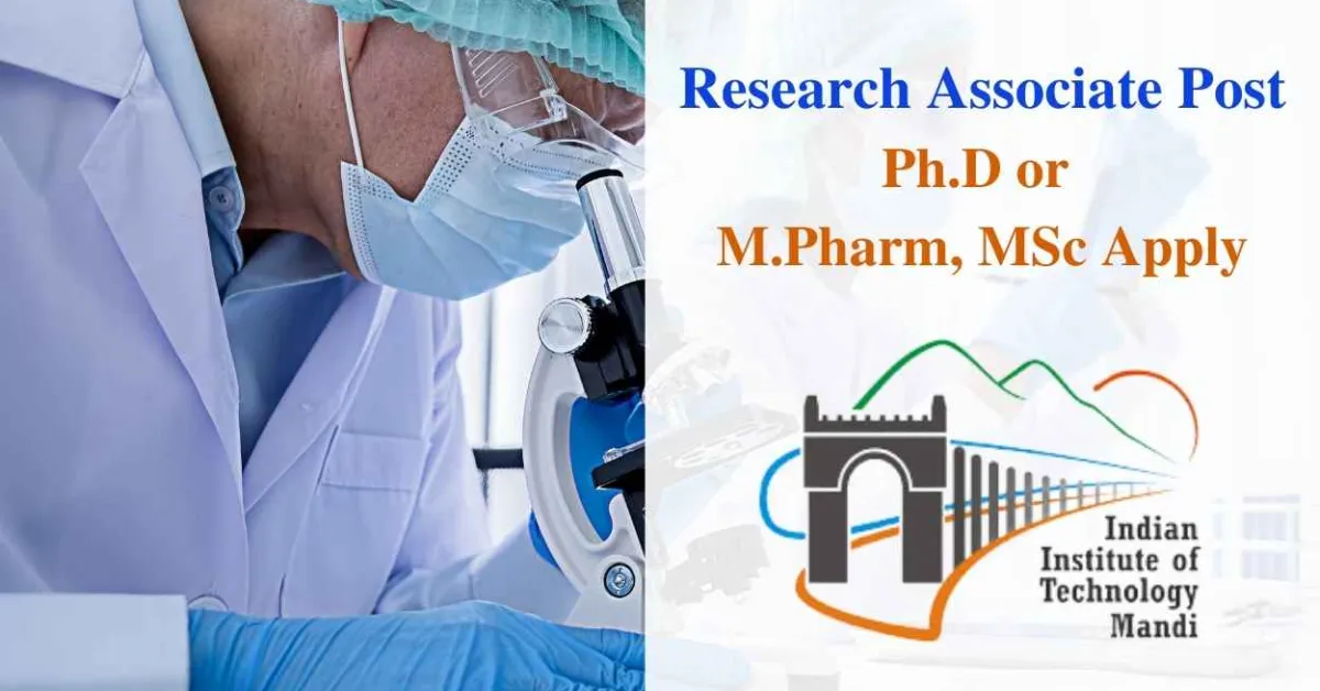 Research Associate to work in IIT Mandi