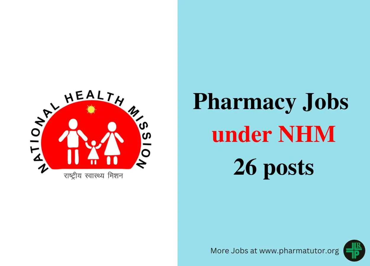 Pharmacy jobs under National Health Mission