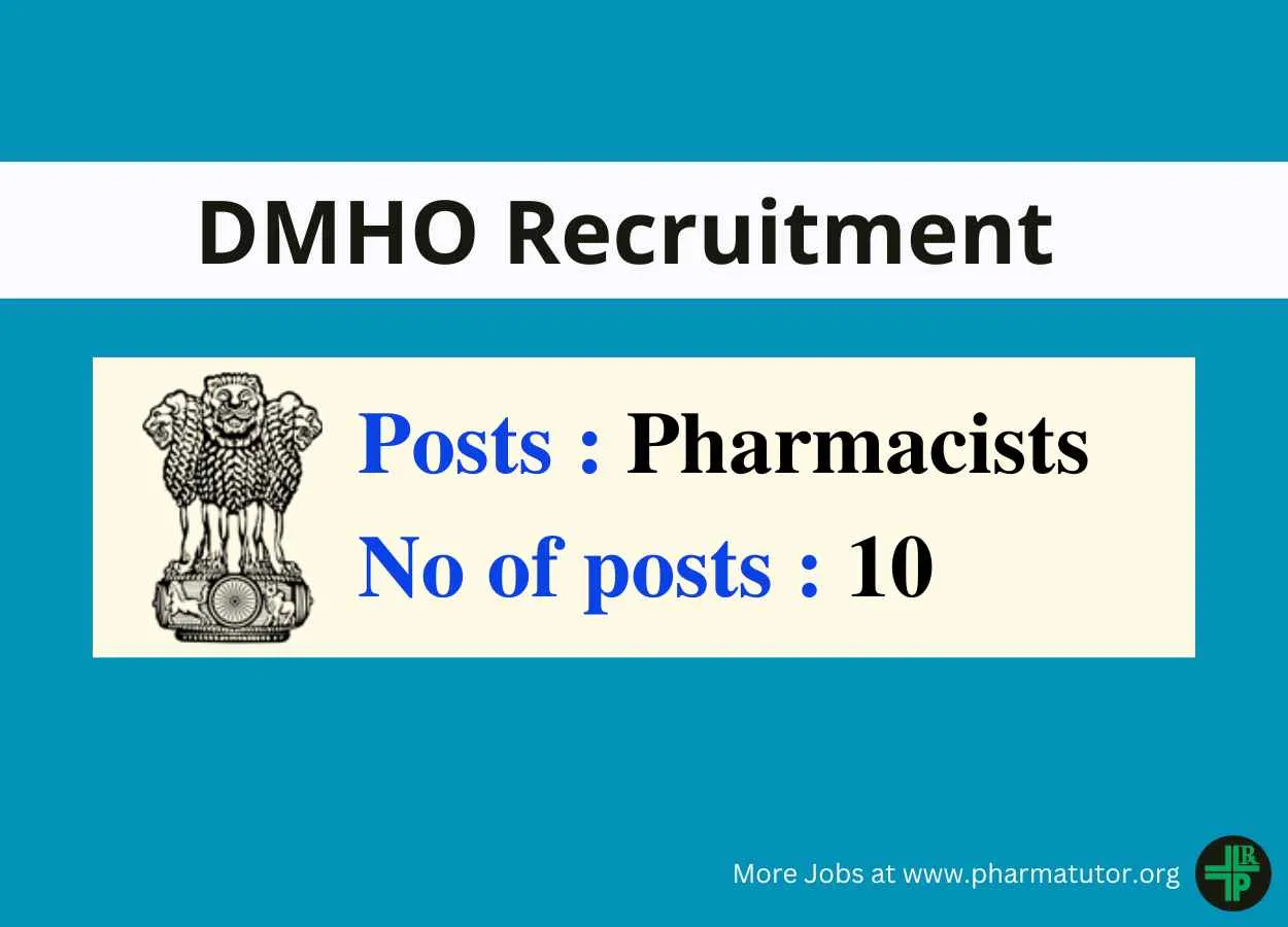 Recruitment for Pharmacists under District Medical and Health Officer