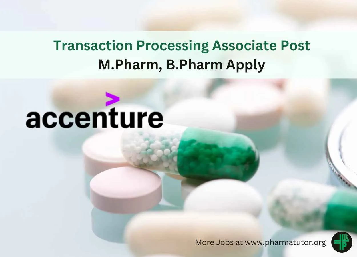 Require Transaction Processing Associate at Accenture