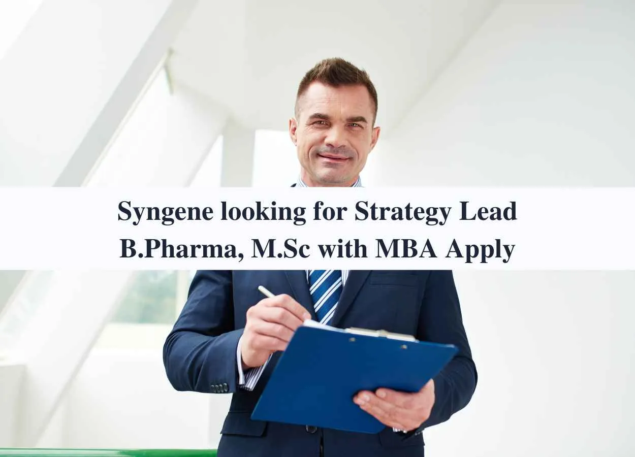 Syngene International looking for Strategy Lead