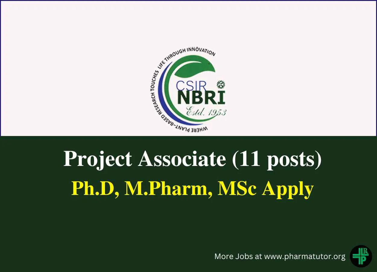 Vacancy for Project Associate at NBRI