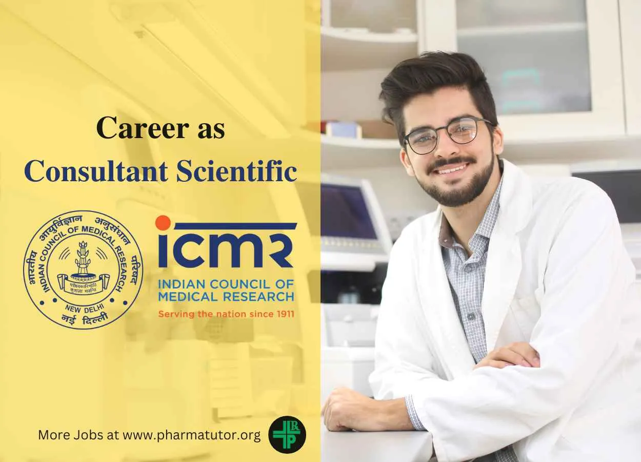 Applications are invited for Consultant Scientific at ICMR