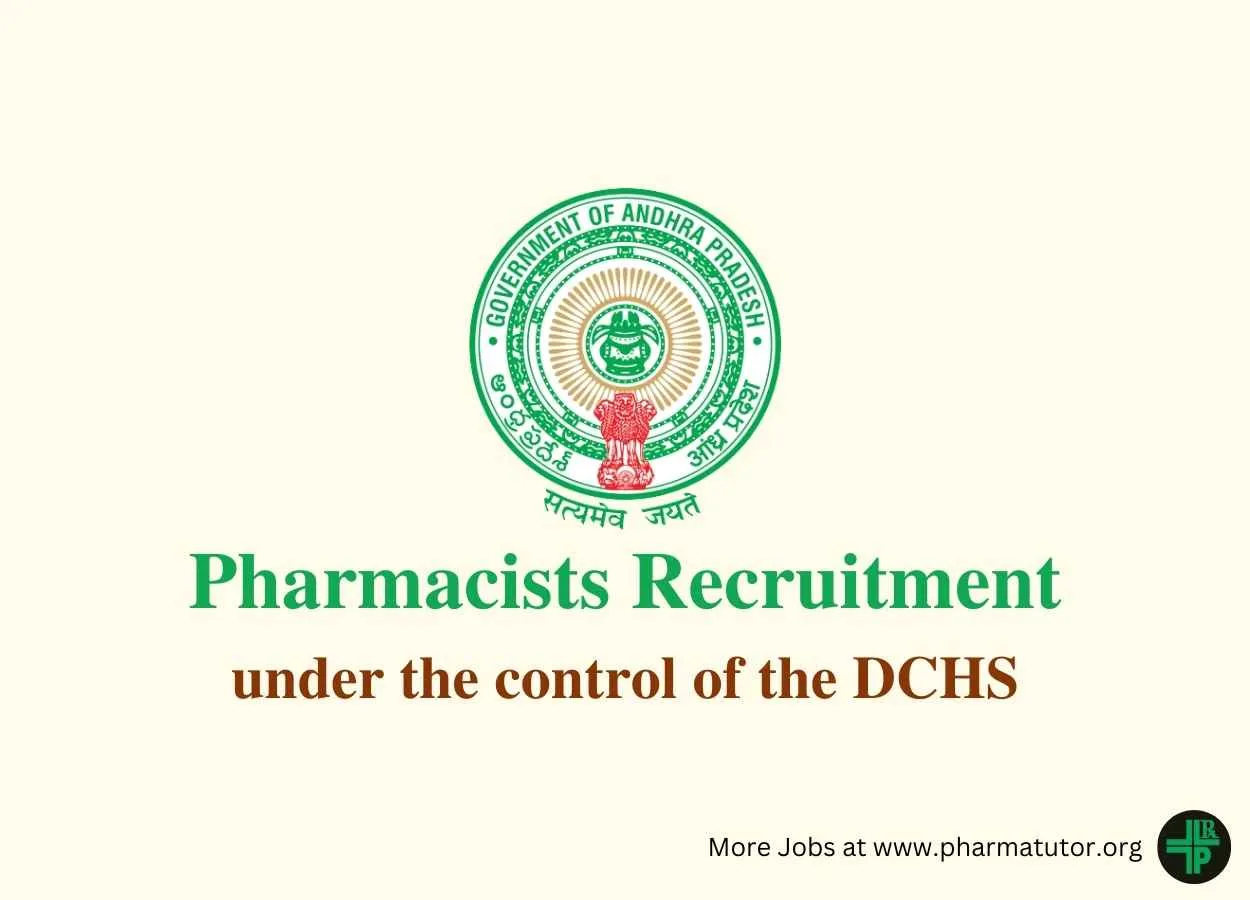 Applications are invited for Pharmacists under the control of the DCHS