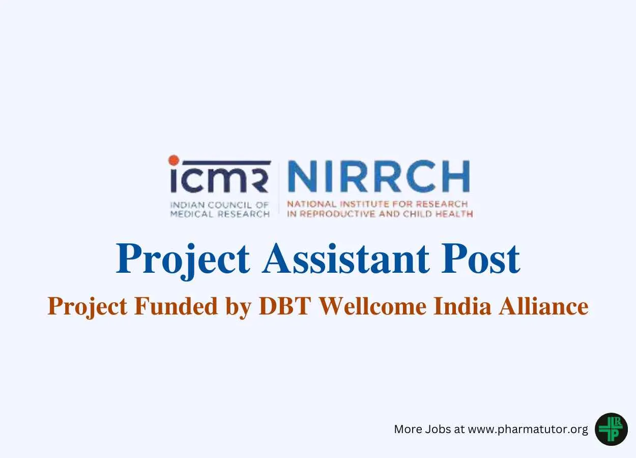 Applications are invited for Project Assistant at NIRRCH
