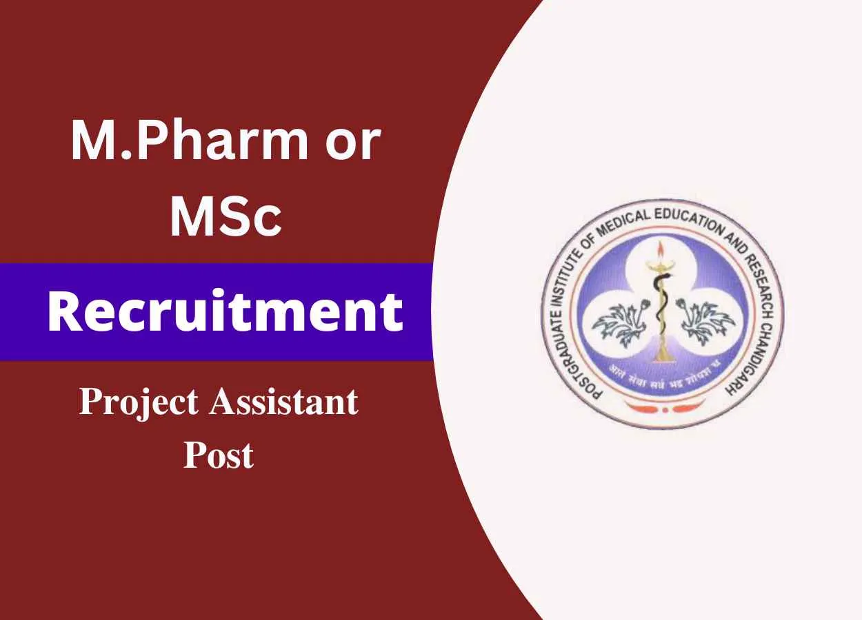 Applications are invited for Project Assistant at PGIMER