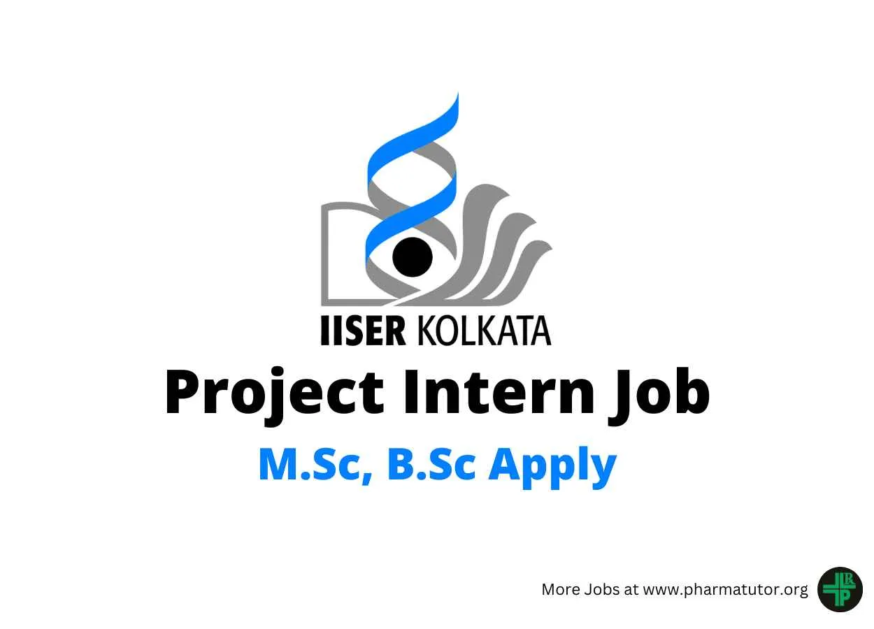Applications are invited for Project Intern at IISER Kolkata