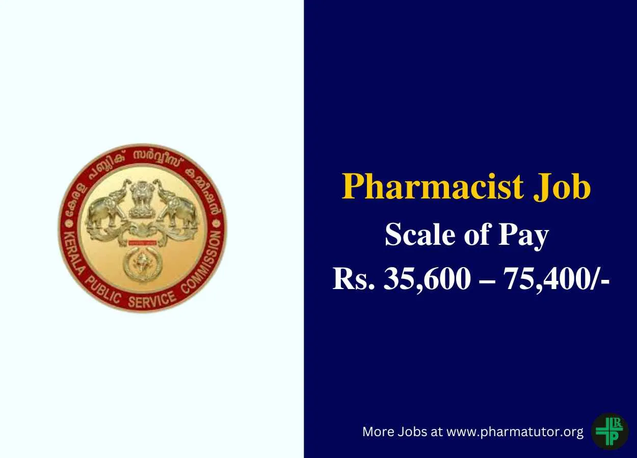 Apply online for Pharmacist in Kerala Government Service