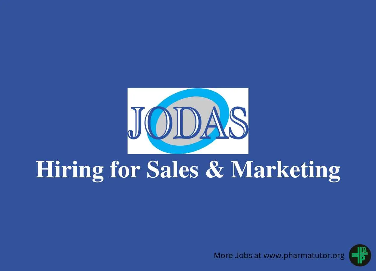 Hiring for Sales & Marketing at Jodas Expoim