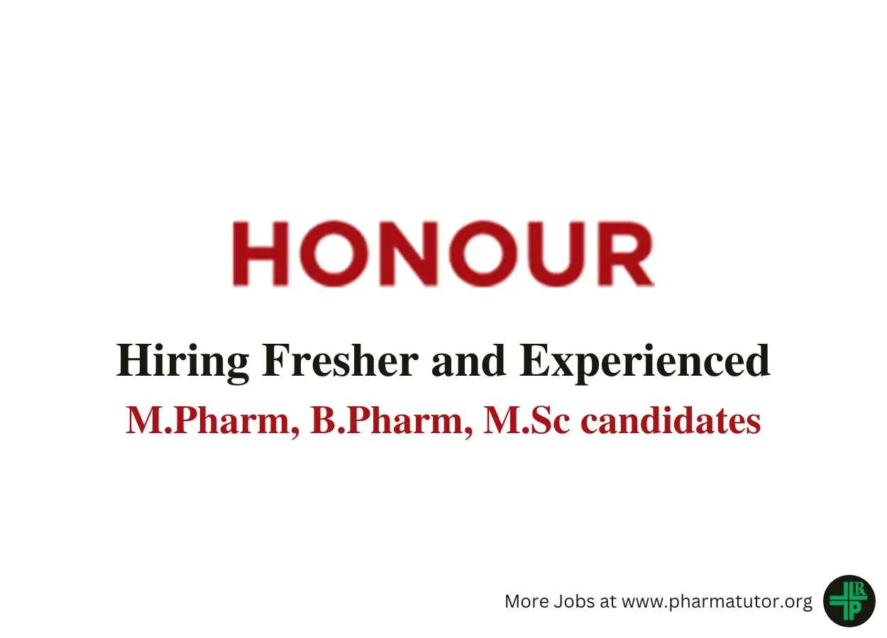 Hiring fresher and experienced candidates at Honour Lab Limited