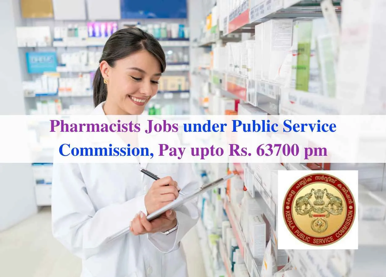 Job for Pharmacists under Public Service Commission