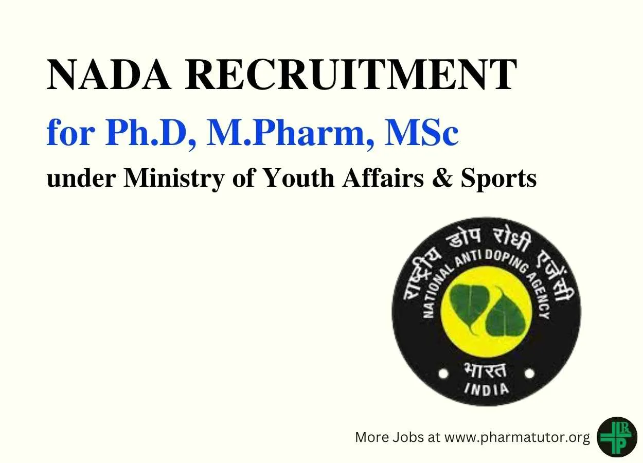 NADA Hiring pharma candidates