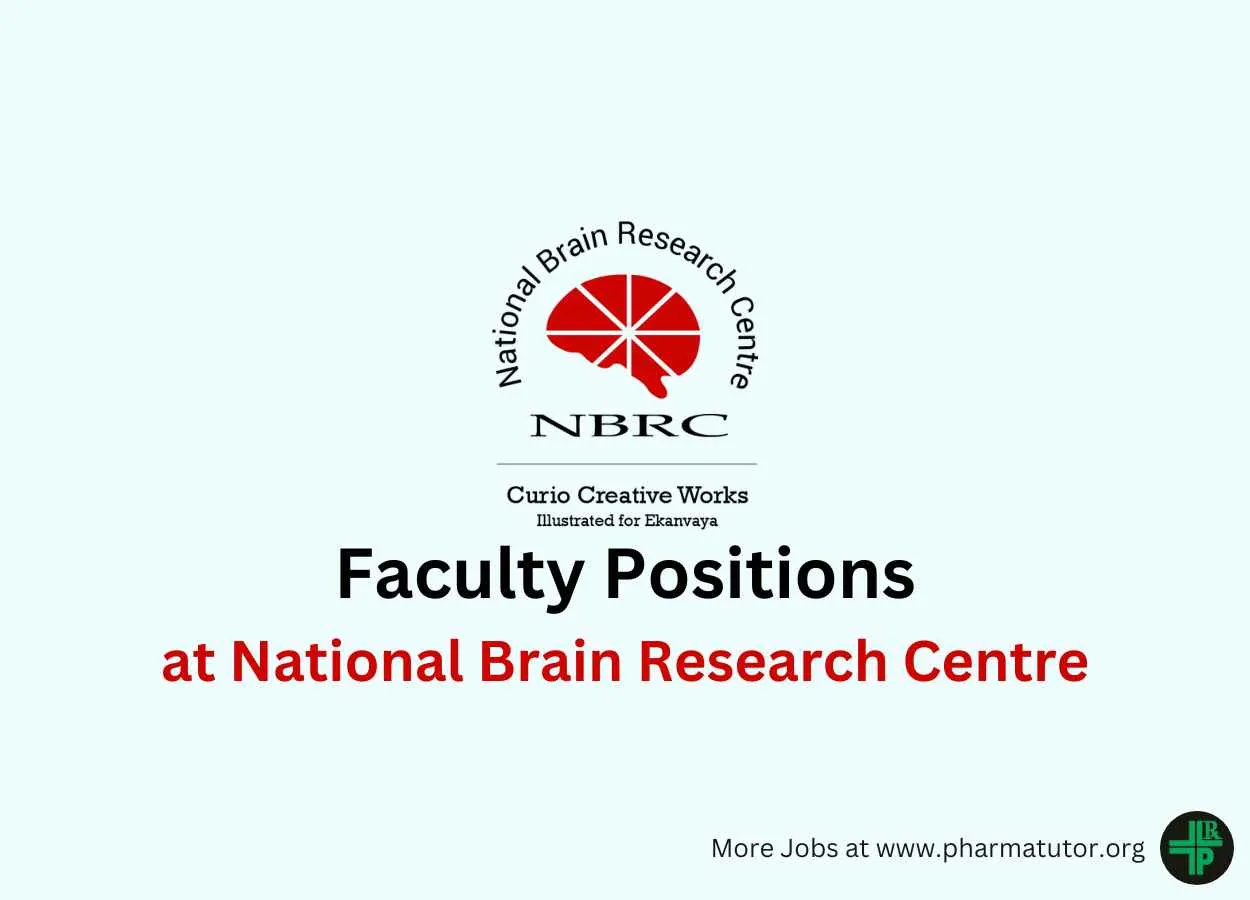 NBRC invites applications for faculty positions