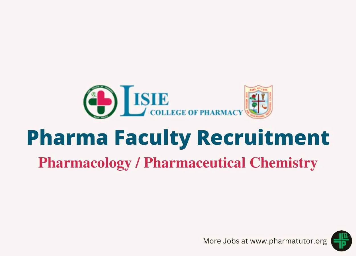 Pharmacology/ Pharmaceutical Chemistry Faculty wanted in Lisie College of Pharmacy