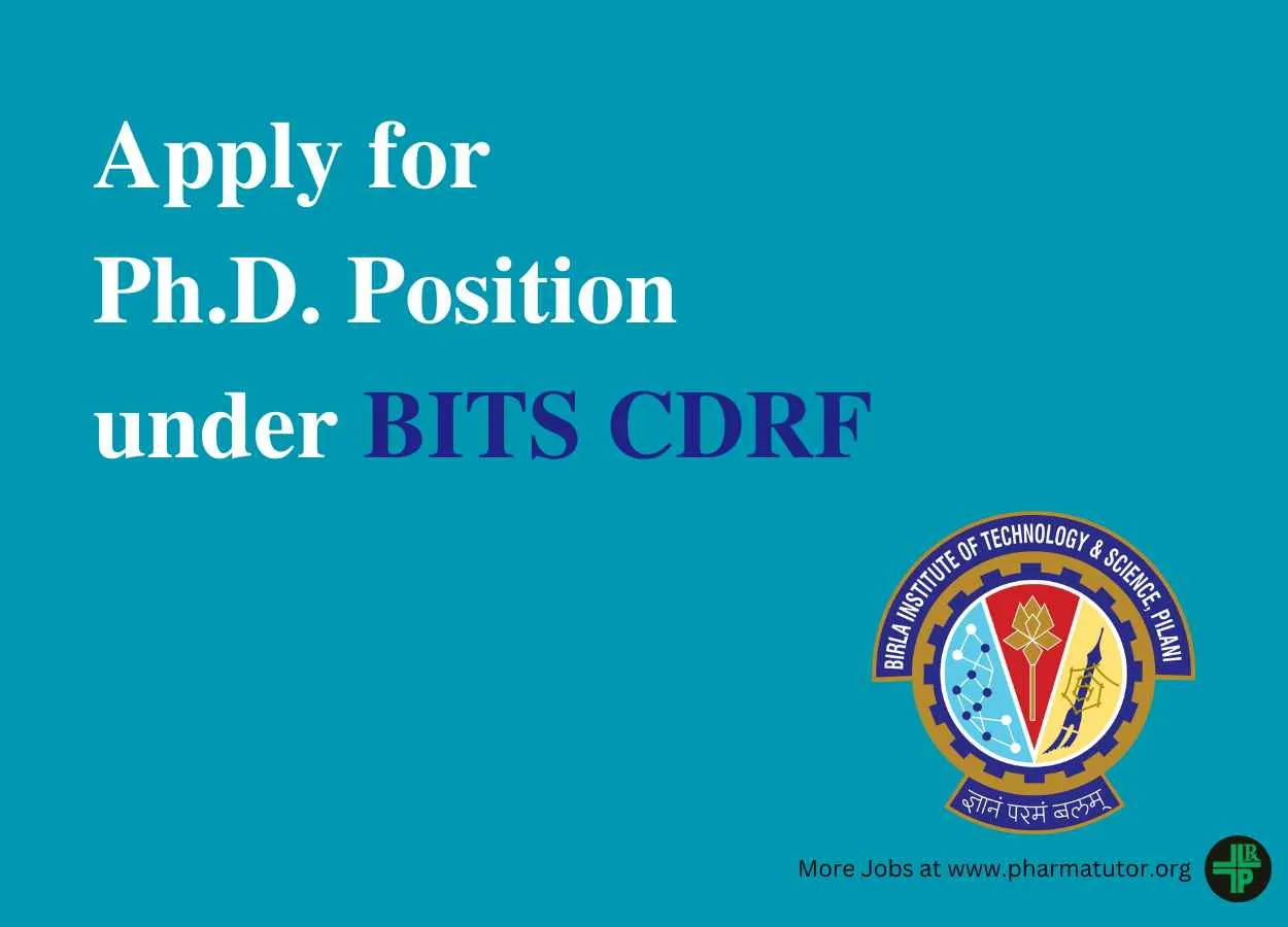 Ph.D. Position under BITS CDRF