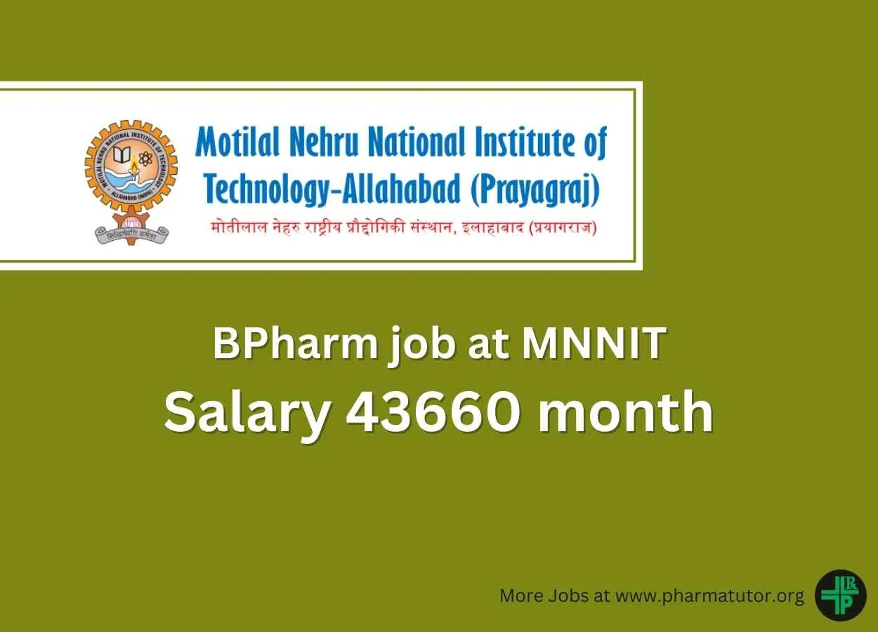 Applications are invited for BPharm at MNNIT