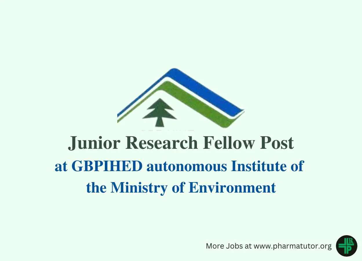 Applications are invited for post of Junior Research Fellow at GBPIHED
