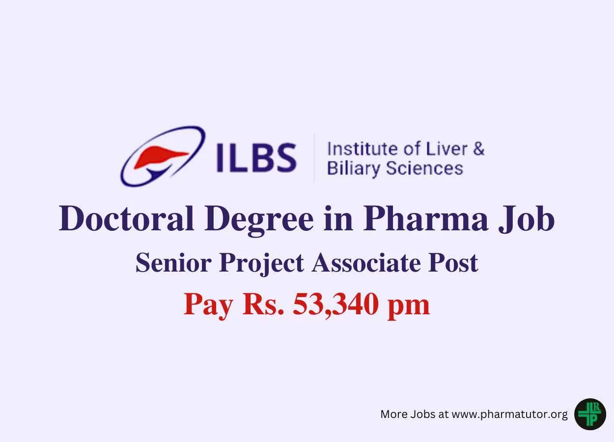 Apply Online for post of Senior Project Associate at ILBS