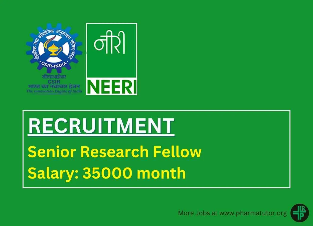 Job as Project Senior Research Fellow at NEERI