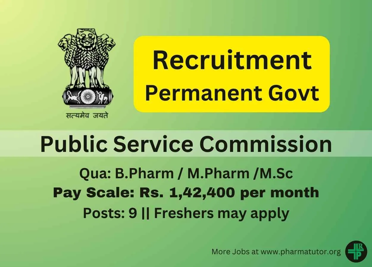 Jobs for Scientific Officer (9 posts) under Public Service Commission
