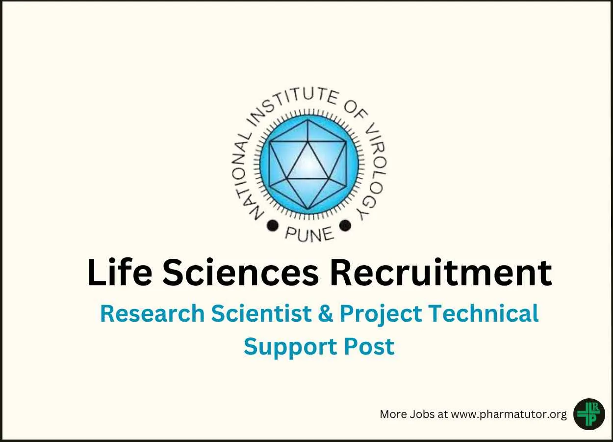 Life Sciences Recruitment at National Institute of Virology