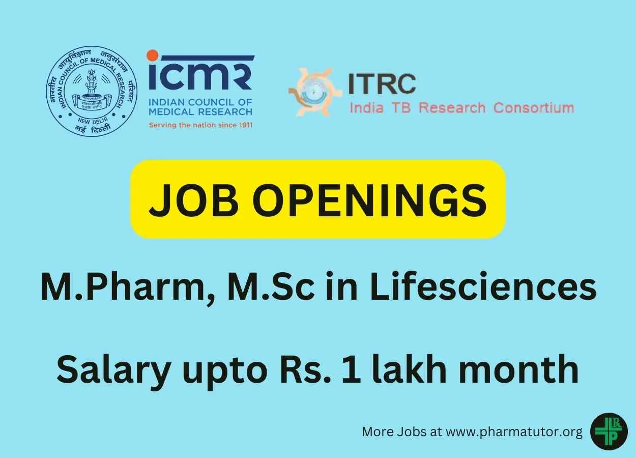 Multiple openings under various projects under ITRC-ICMR