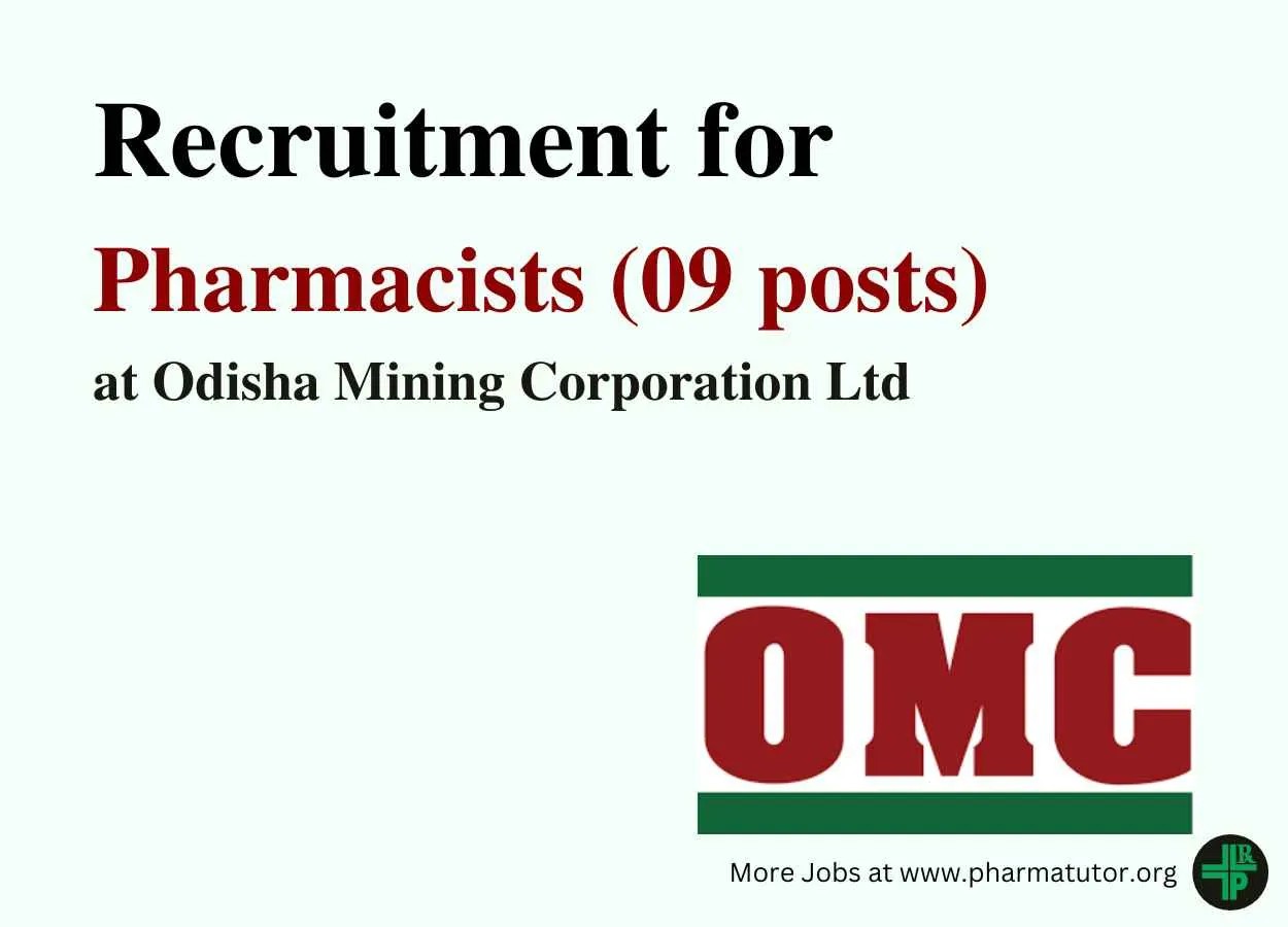 Opportunity for Pharmacists to Join Odisha Mining Corporation Ltd