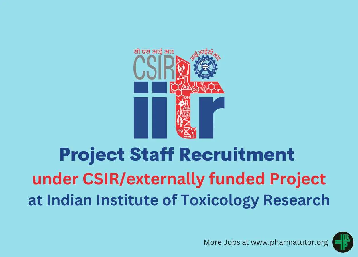 Project Staff under externally funded Projects at IITR