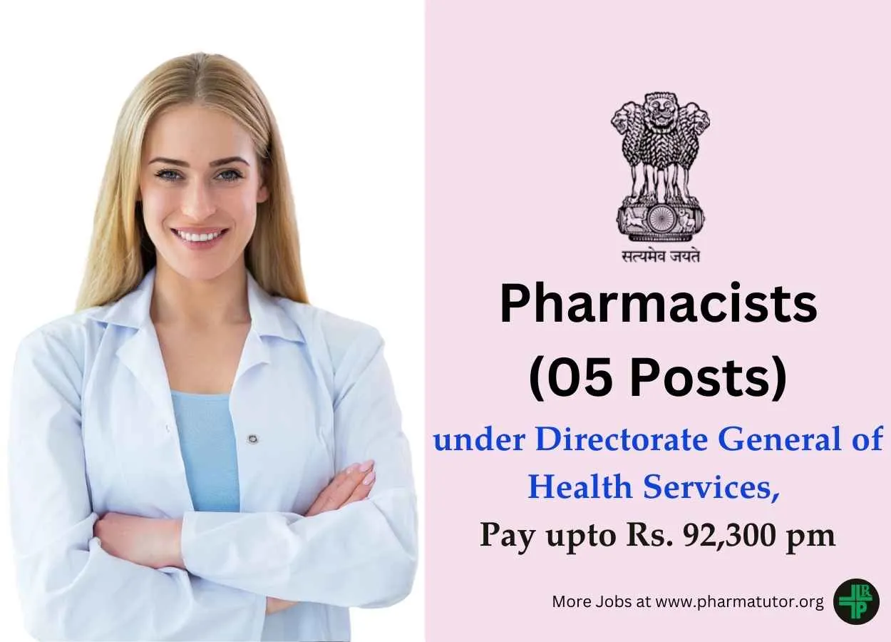 Recruitment of Pharmacists under Directorate General of Health Services