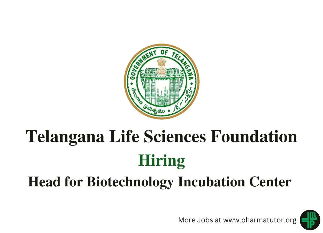 TLSF Hiring Head for Biotechnology Incubation Center