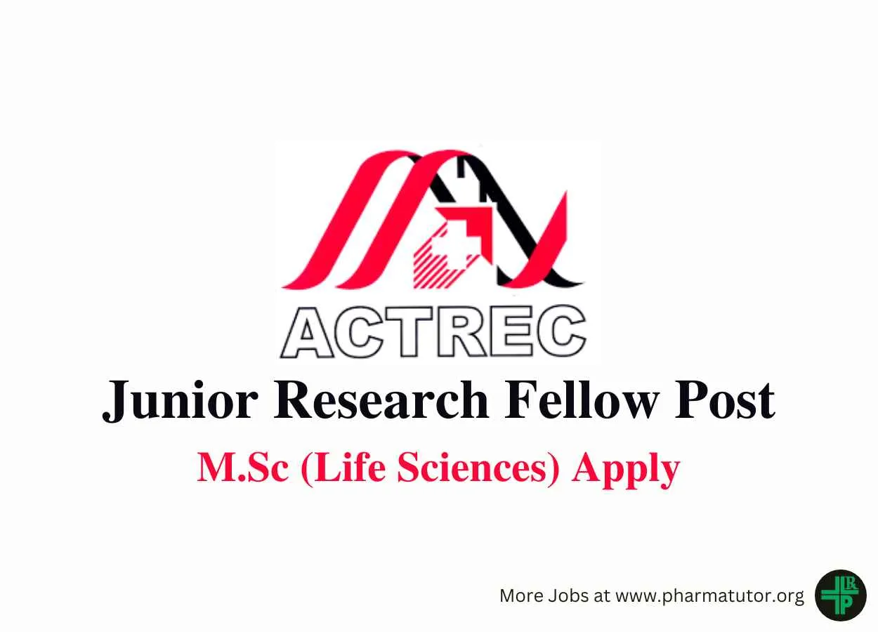 Vacancy for Junior Research Fellow at ACTREC