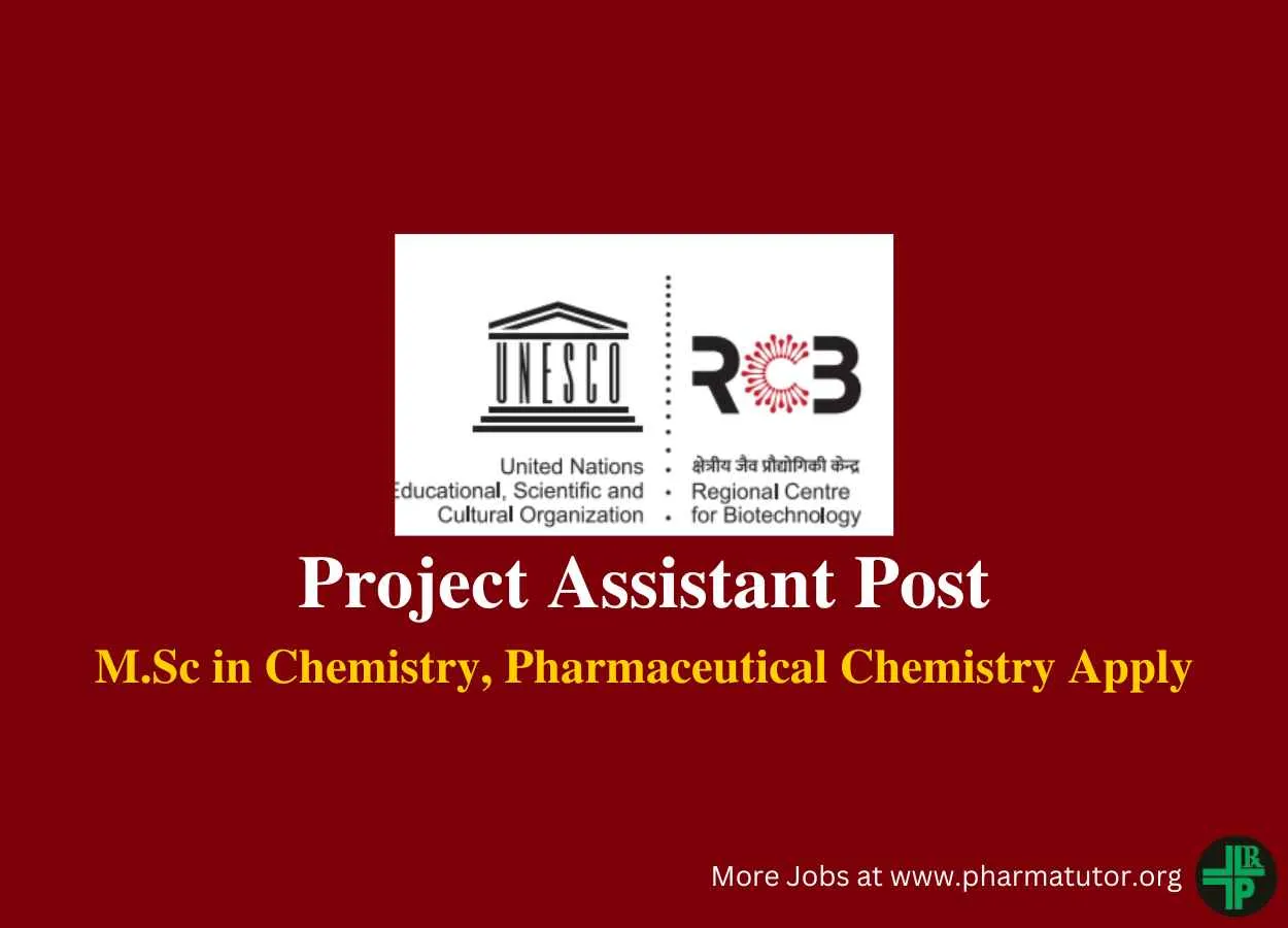 Vacancy for Project Assistant at Regional Centre for Biotechnology