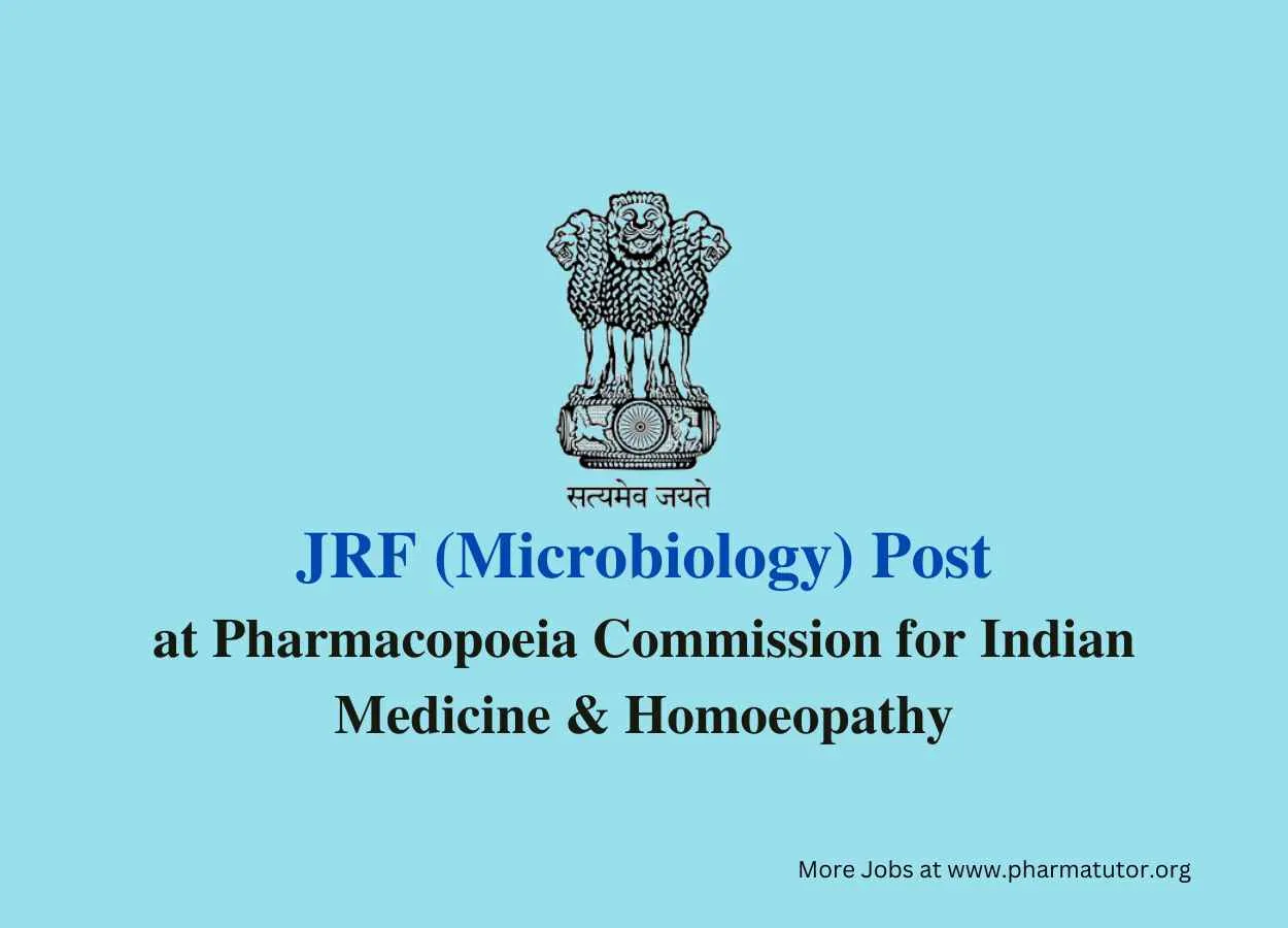 Applications are invited for post of JRF at PCIM&H