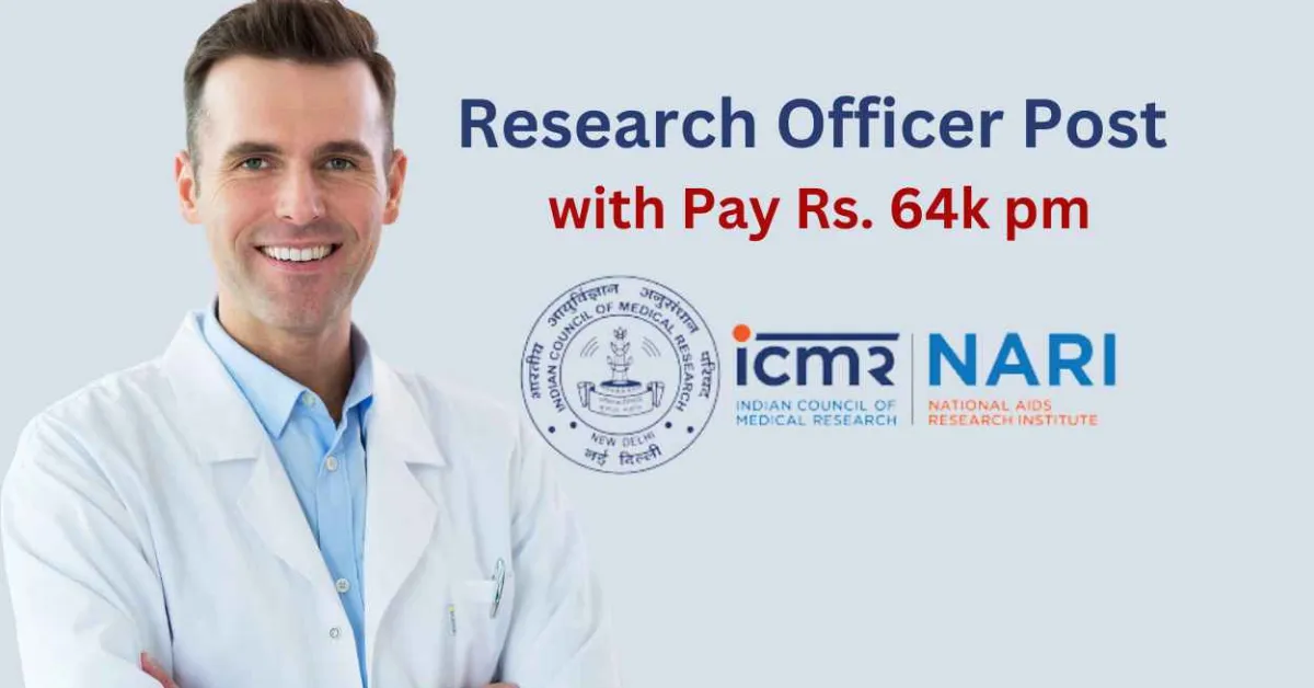 Apply Online for Research Officer Post at National AIDS Research Institute