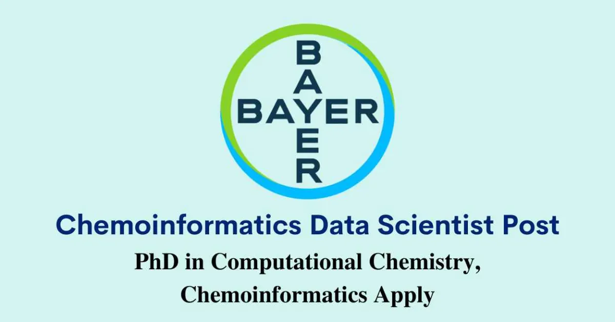 Bayer looking for Chemoinformatics Data Scientist