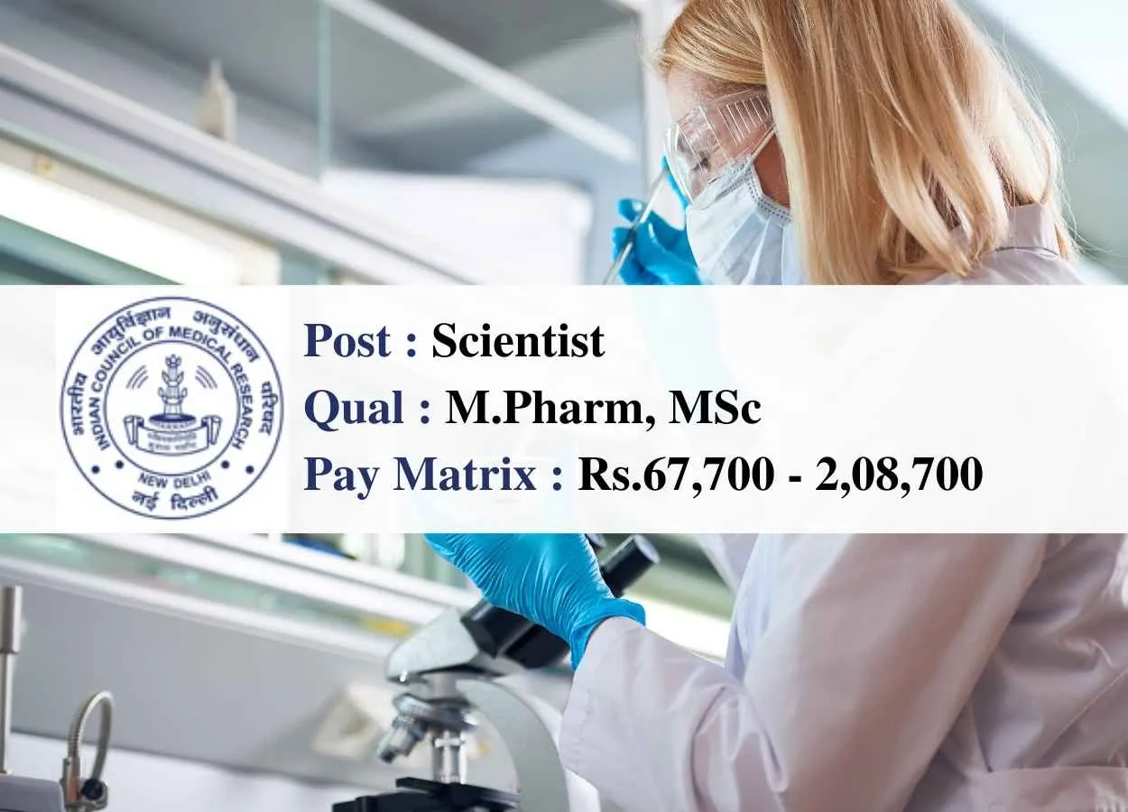 ICMR invites online applications for Post of Scientist
