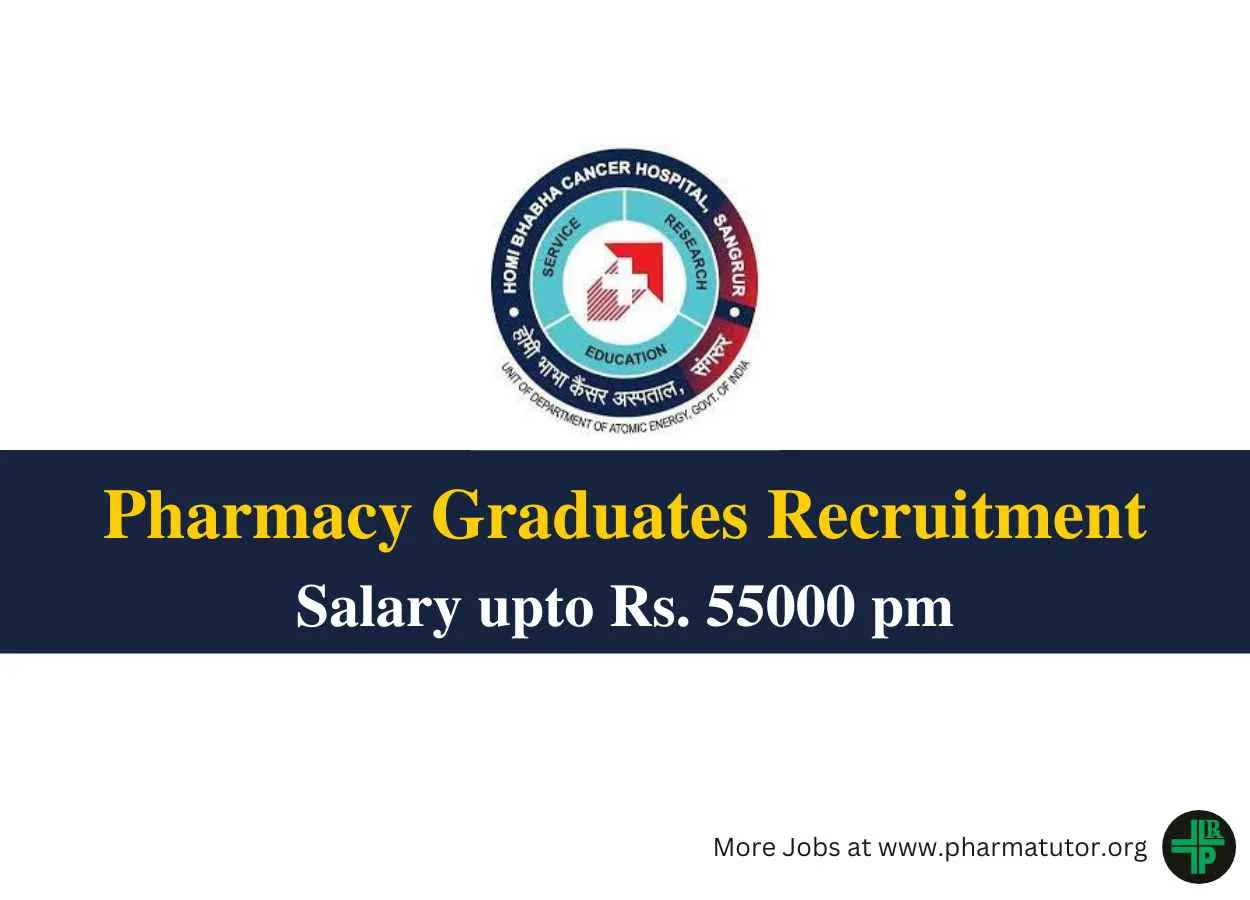 Interview for Pharmacy Graduates at Homi Bhabha Cancer Hospital